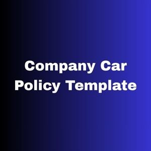 Company Car Policy Template