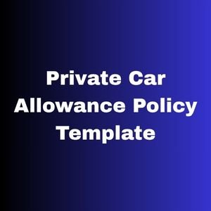 Private Car Allowance Policy Template