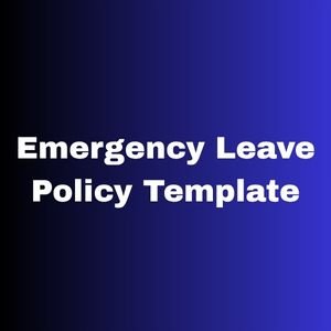 Emergency Leave Policy Template