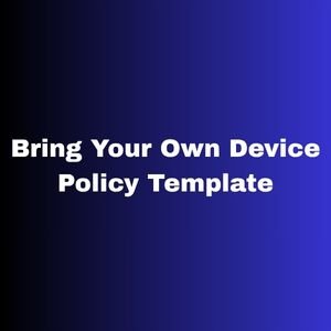 Bring Your Own Device Policy Template
