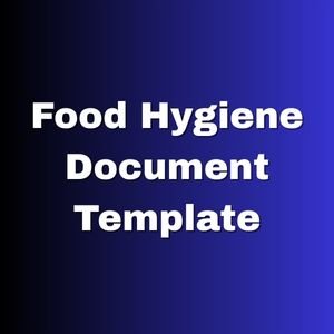 Food Hygiene Document Template