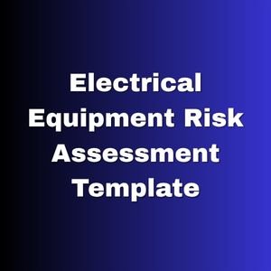 Electrical Equipment Risk Assessment Template