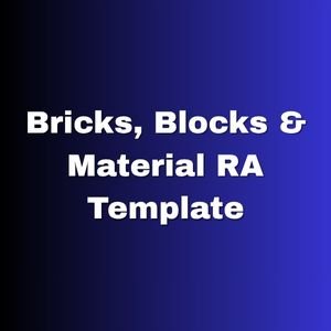 Bricks, Blocks & Material RA Template