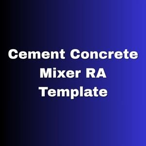 Cement Concrete Mixer RA Template
