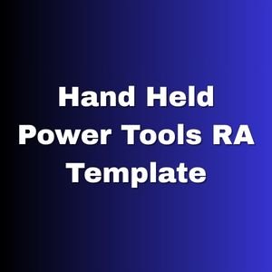 Hand Held Power Tools RA Template