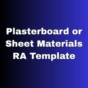 Plasterboard or Sheet Materials RA Template
