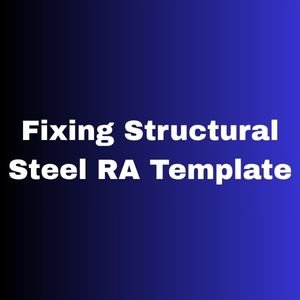 Fixing Structural Steel RA Template
