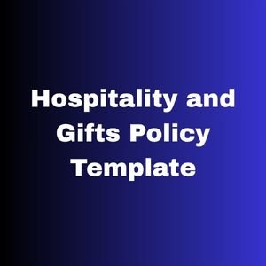 Hospitality and Gifts Policy Template