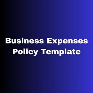 Business Expenses Policy Template