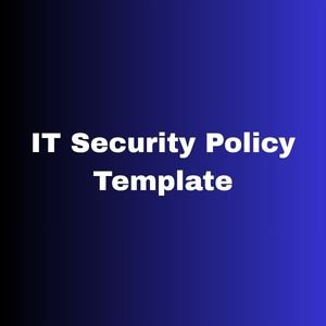 IT Security Policy Template