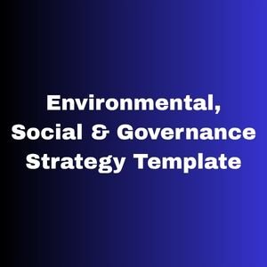 Environmental, Social & Governance Strategy Template