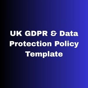 UK GDPR & Data Protection Policy Template