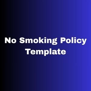 No Smoking Policy Template