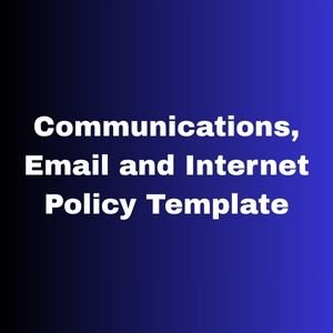 Communications, Email and Internet Policy Template